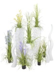 EUROPALMS Design vase WAVE-150, white