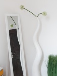 EUROPALMS Design vase WAVE-125, white