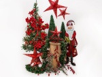 EUROPALMS Weihnachtsstern-Busch, rot, 60cm