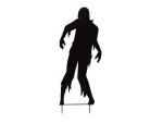 EUROPALMS Silhouette Metal Zombie Man, 135cm