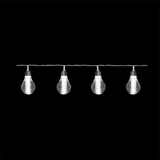 FILAMENT- Lichtgirlande, L350cm, 8 birnenförmige LED Glühbirnen weiss, 1,5W, 5V, indoor und outdoor