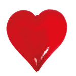 Herz 3D, Größe: 20x20x6cm Farbe: rot   #