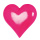 Coeur 3D, mousse synthétique     Taille: 20x20x6cm    Color: rose