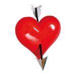 Herz mit Pfeil 3D, Größe: 40x40x10cm Farbe: rot   #