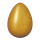 Ei aus Kunststoff     Groesse: 30cm, Ø20cm    Farbe: gold     #