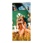 Motivdruck Hippie Summer, Papier, Größe: 180x90cm Farbe:...