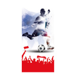 Banner »Football 2« paper 180x90cm Color: white/red