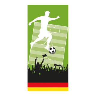 Banner "Football 3" fabric - Material:  - Color: multicoloured - Size: 180x90cm