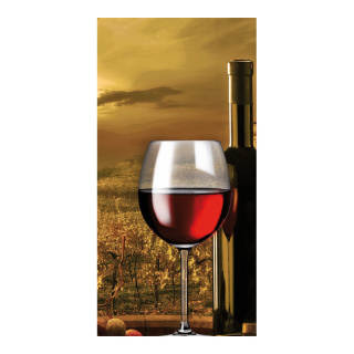 Motivdruck »Wein« Stoff Abmessung: 180x90cm Farbe: rot #