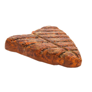 Steak gegrillt, 3D, aus Styropor Größe:40x40x8cm Farbe: braun