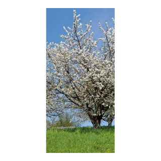 Banner "Cherry tree" fabric - Material:  - Color: multicoloured - Size: 180x90cm