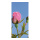 Motif imprimé "Pink Rose" tissu  Color: bleu Size: 180x90cm