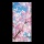 Motif imprimé "Cerisiers en fleurs" tissu  Color: rose/bleu Size: 180x90cm