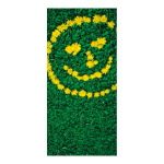 Motivdruck Blüten Smiley Papier Größe:190x90cm Farbe:  #