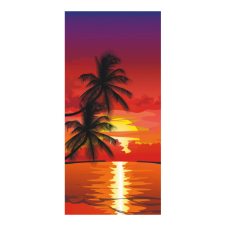 Motif imprimé "Sunset" papier  Color: rouge Size: 180x90cm