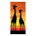 Motif imprimé " Giraffe" tissu  Color: orange Size: 180x90cm