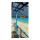 Banner "Beach Bar" fabric - Material:  - Color: blue - Size: 180x90cm