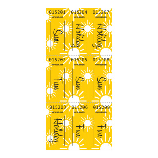 Motif imprimé " Billette De Rêve" papier  Color: jaune Size: 180x90cm