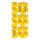 Motif imprimé " Billette De Rêve" papier  Color: jaune Size: 180x90cm
