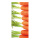 Motif imprimé "Carottes" tissu  Color: orange/vert Size: 180x90cm