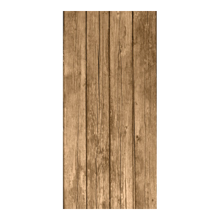 Banner "dark wooden wall" fabric - Material:  - Color: brown - Size: 180x90cm