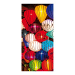 Bannière Lanternes tissu  Color: coloré...