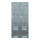 Motif imprimé "Vestiaire" papier  Color: gris Size: 180x90cm