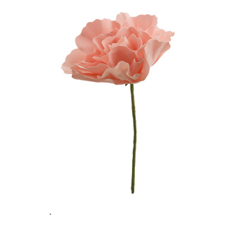 Peony flower head made of foam - Material:  - Color: peach-coloured - Size: Ø30cm