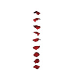 Rosenblütengirlande, 3er-Set, Größe: 200cm Farbe: rot