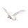 Taube fliegend, aus Styropor, mit Federn     Groesse: 30x40x22cm    Farbe: weiß