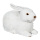 Hase liegend     Groesse: 25cm - Farbe: weiss