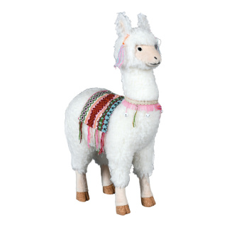 Lama standing - Material:  - Color: white - Size: 65cm