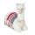 Lama lying - Material:  - Color: white - Size: 45cm