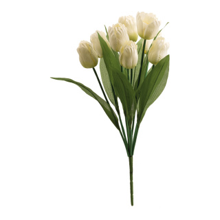 Tulpenstrauß 9-fach     Groesse: 48cm    Farbe: weiß