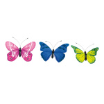 Schmetterlinge, 3-fach, Größe: 30cm Farbe: bunt