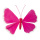 Schmetterling Drahtrahmen mit Papier     Groesse: 90cm    Farbe: pink/weiß