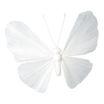 Butterfly paper with wire frame 60cm Color: white