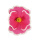 Fleur en papier, avec tige courte     Taille: Ø45cm    Color: rose/blanc