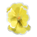 Blüte, aus Papier, Größe: Ø45cm Farbe: gelb/weiss