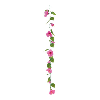 Hibiscus garland  - Material:  - Color: pink - Size: 180cm