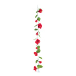 Hibiscus garland  - Material:  - Color: red - Size: 180cm