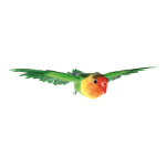 Parrot flying, with nylon hanger     Size: 15x26x5cm...