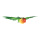 Perroquet volant, suspension nylon, styropor avec plumes     Taille: 15x26x5cm    Color: coloré