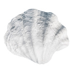 Muschel aus Polyresin Größe:25x30x8,5cm Farbe: weiss