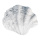 Coquille en polyrésine     Taille: 25x30x8,5cm    Color: blanc