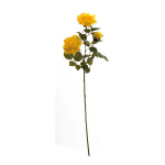 Rose spray 3-fold - Material:  - Color: yellow - Size: 80cm