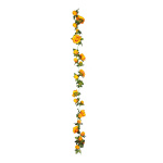 Rosengirlande 24-fach     Groesse: 180cm - Farbe: orange