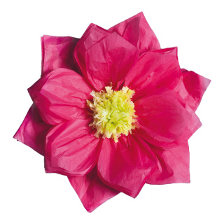 Papierblüte mit Hänger     Groesse: Ø30cm    Farbe: pink