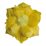 Papierblüte mit Hänger Größe:Ø60cm Farbe: gelb
