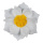 Papierblüte mit Hänger     Groesse: Ø60cm    Farbe: weiß